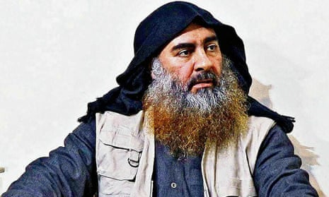 Abu Bakr al-Baghdadi is seen in an undated picture released by the US Department of Defence on 30 October.