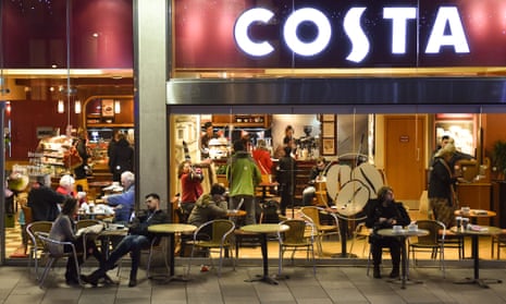 A Costa Coffee store in Cardiff.