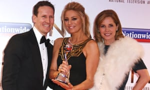 National Television Awards: Strictly Come Dancing stars Brendan Cole, Tess Daly and Darcey Bussell with the best talent show prize. 