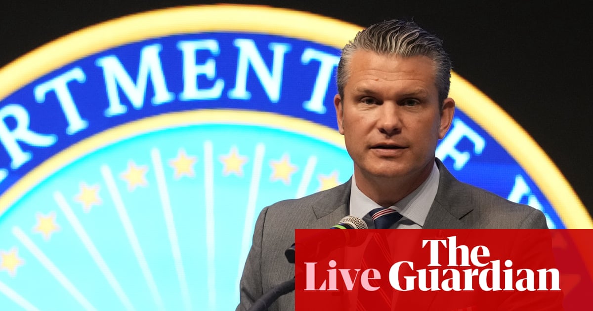 Hegseth announces military operation to remove ‘narco-terrorists from our Hemisphere’– as it happened 1