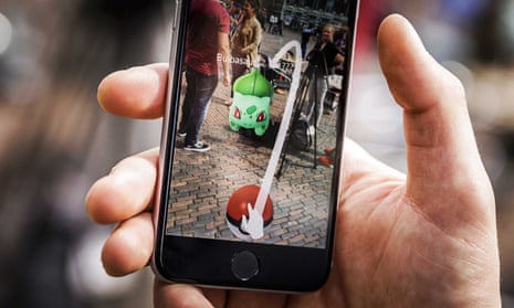 A Pokémon Go gamer playing the app in Haarlem, the Netherlands.