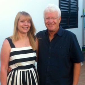 Ian Deacy with his wife Lisa prior to the pandemic.