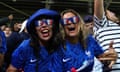 France v Netherlands - UEFA Women's Euro 2022 - Quarter Final - New York Stadium<br>France fans celebrate after the UEFA Women's Euro 2022 quarter-final match at New York Stadium, Rotherham. Picture date: Saturday July 23, 2022. PA Photo. See PA story SOCCER Euro 2022 France. Photo credit should read: Tim Goode/PA Wire. 
RESTRICTIONS: Use subject to restrictions. Editorial use only, no commercial use without prior consent from rights holder.