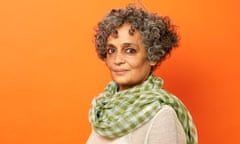 Observer New Review<br>HI RES RETOUCHED author Arundhati Roy photographed at Penguin offices in london for the Observer New Review June 2018.