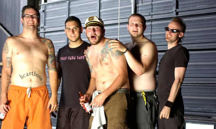 The Black Dahlia Murder backstage in Chicago in 2006