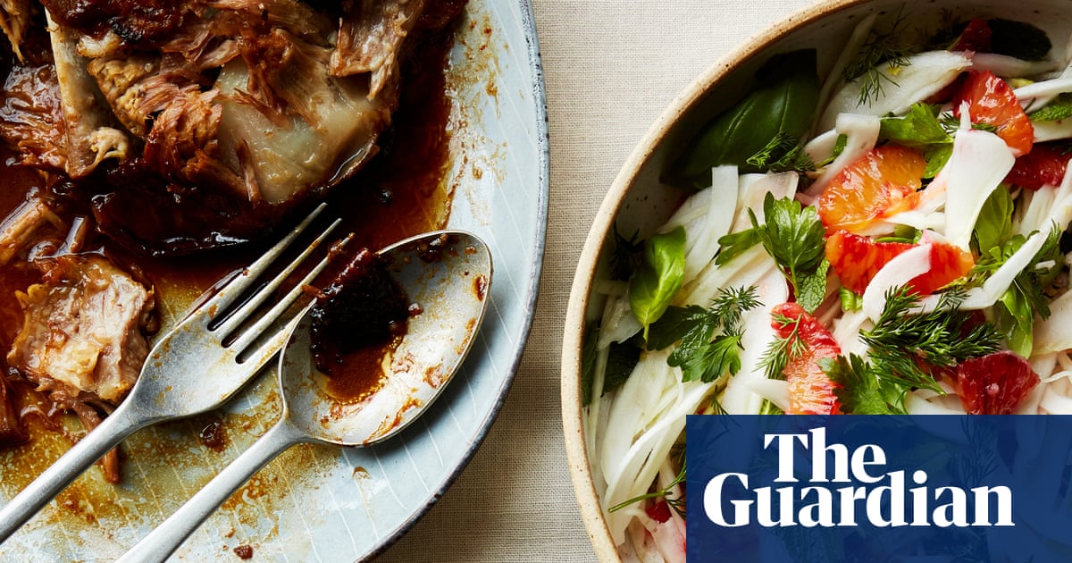 Jorge Paredes' Greek-style Easter recipes for slow-roast lamb shoulder with fennel and orange salad