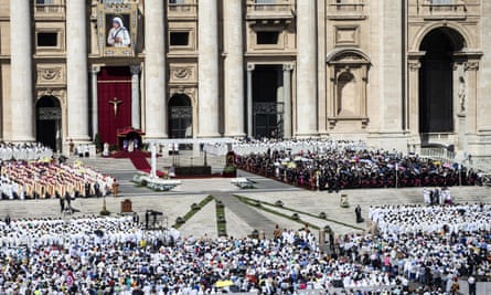 St Peter’s Square during Mother Teresa’s canonisation