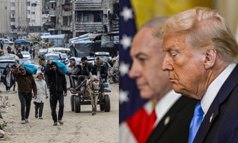 Trump doubles down on Gaza takeover proposal despite bipartisan opposition | Donald Trump | The Guardian