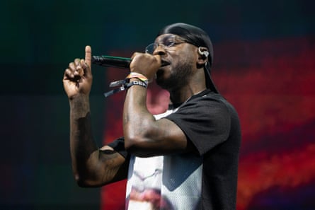 Stepping up … Skepta.