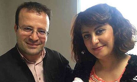 British-Iranian academic Kameel Ahmad with his wife Shafaq Rahmani. Ahmad was detained in Iran on Sunday.