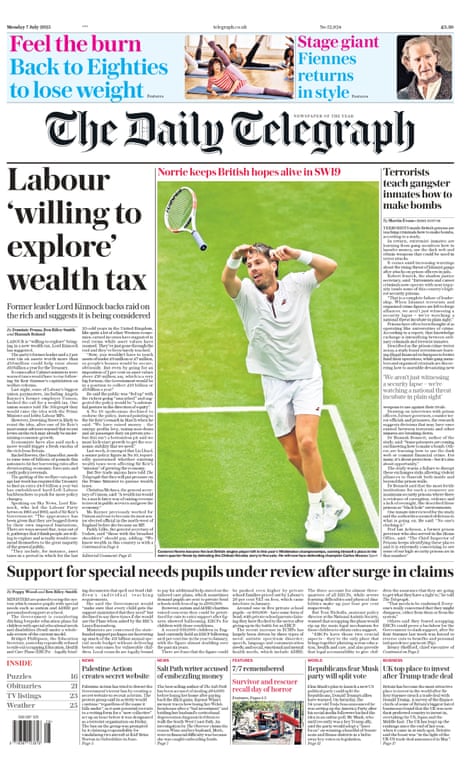 Telegraph splash