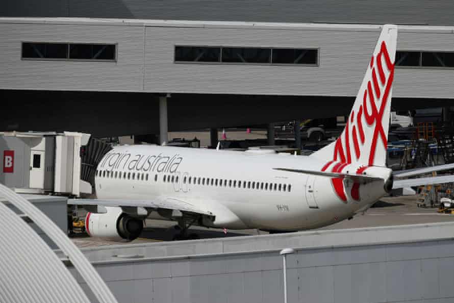 A Virgin Australia plane at Sydney airport.