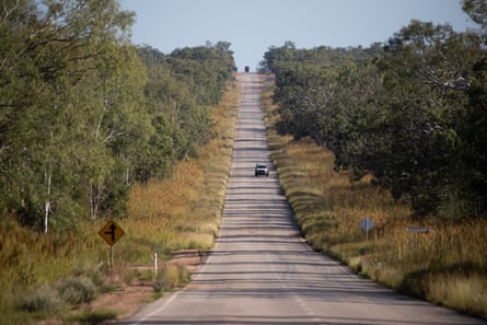 The Stuart Highway south of Mataranka, Northern Territory.