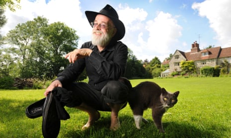 Terry Pratchett, pictured at his home near Salisbury, in 2008.