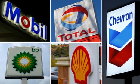 The logos of BP, Chevron, Exxon Mobil, Shell and Total.