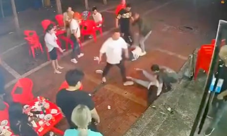 Footage of Chen and a group of men attacking women at a barbecue restaurant was widely circulated in China