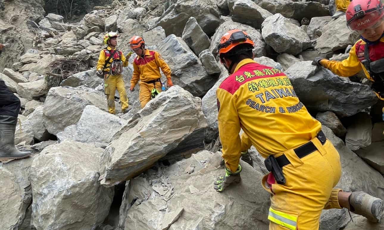 Terremoto en Taiwán: más de 600 personas permanecen atrapadas días después del desastre