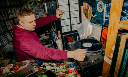 ‘I want people to come to the counter with a look that says they’ve found something they want at a good price’ … Ewan Hood of Rarekind Records.