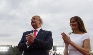 Very heterosexual couples and 18th-century airports: it's 4 July, Trump-style | Hannah Jane Parkinson melania