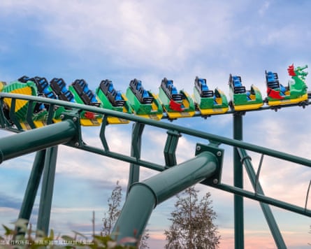 The dragon coaster at Legoland Shanghai