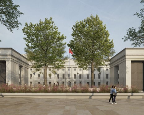 An artist’s impression of how the new embassy could look