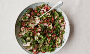 Anna Jones’s radish, sumac and fresh herb salad.