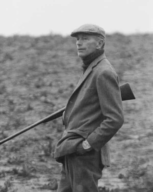 Alec Douglas-Home, pictured shooting successful  the countryside.