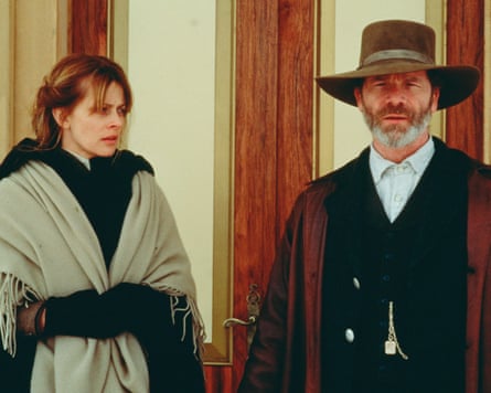 Nastassja Kinski and Peter Mullan in The Claim.