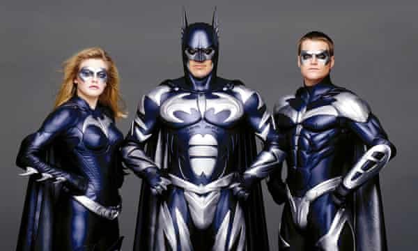 Alicia Silverstone, George Clooney y Chris O'Donnell en Batman amp; Robin