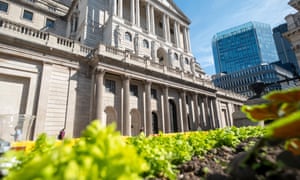 The Bank of England building.