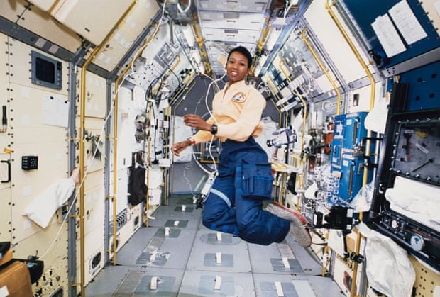 The first black woman in space, Mae Jemison. The first black woman in space, Mae Jemison.