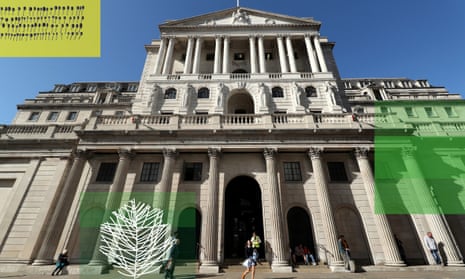 The Bank of England, in the City of London, is carrying out its first ever climate stress tests.