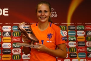Lieke Martens with her Bronze Boot award.