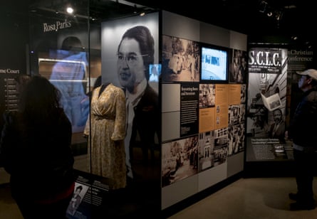 The Rosa Parks display at The National Museum of African American History and Culture in Washington, D.C. Rosa Parks was riding on a city bus in Montgomery, Alabama when the driver ordered her to move to the segregated black seats at the back. She was about to do as told, but then the image of Emmett’s brutalised body came back to her and she refused.