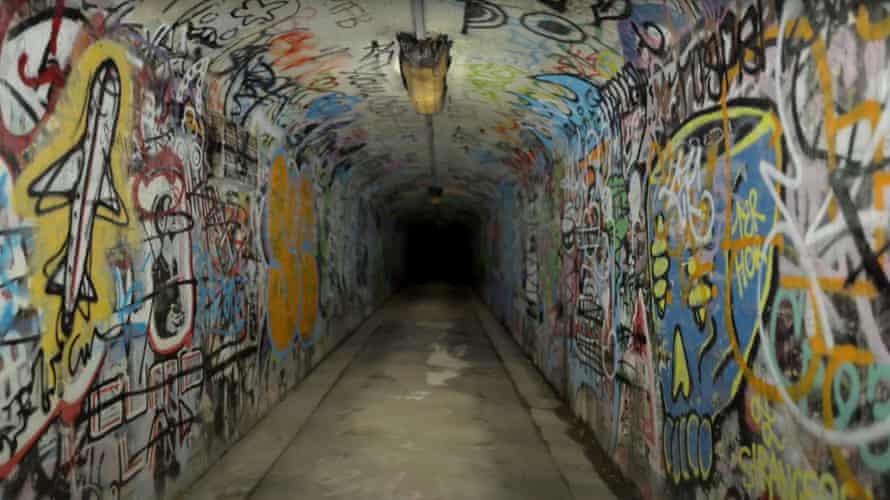 The graffiti tunnel near Julian Hamilton's home that ended up being painted over.