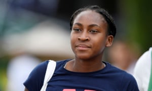 WimbledonTennis - Wimbledon - All England Lawn Tennis and Croquet Club, London, Britain - July 7, 2019 Cori Gauff of the U.S. during a practice day REUTERS/Tony OâBrien