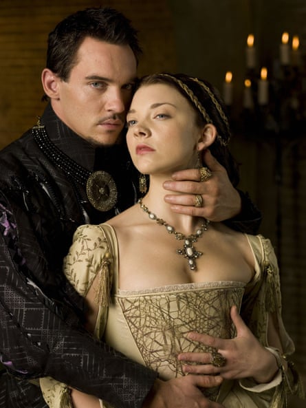 Jonathan Rhys Meyers as Henry VIII and Natalie Dormer as Anne Boleyn in The Tudors.
