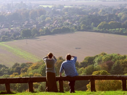 A couple looking at the view