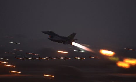 US warplanes launch first air strikes against Isis targets in Syria | Islamic State | The Guardian