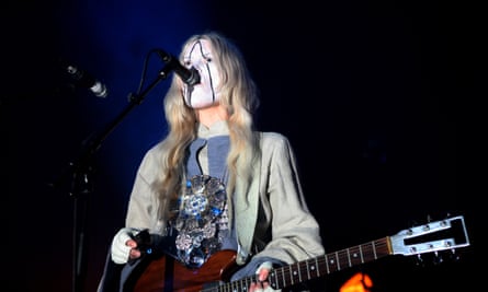 Fever Ray performing in London in 2009 after the release of their debut solo album.