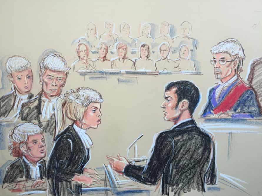 Adam Johnson is questioned by Kate Blackwell QC.