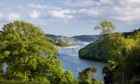 ‘The loveliest place in the world’: view of the Dart Estuary from Agatha Christie’s holiday home, Greenway, Devon.