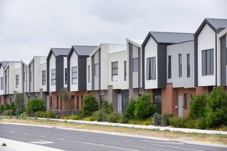 Newly built houses in Melbourne
