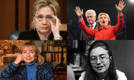 Phases of Hillary … (clockwise from bottom right) the student leader at Wellesley 1969; as First Lady in 1992; as New York senator in 2005; presidential hopeful, with ex-president husband, in 2015.