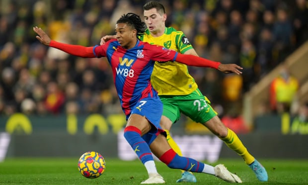 Michael Olise in action for Crystal Palace at Norwich last weekend.
