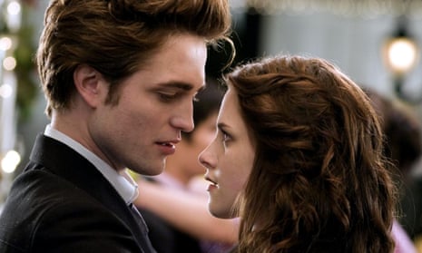 Under the intense gaze of a sparkly vampire ... Twilight the movie, with Robert Pattinson and Kristen Stewart.