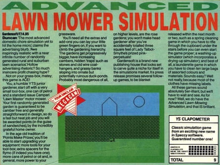 The original … Advanced Lawnmower Simulator