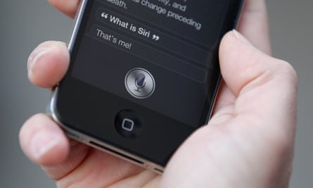 Siri in action on an iPhone 4s, the model that introduced it, in 2011.