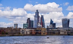 The City of London skyline and River Thames this month