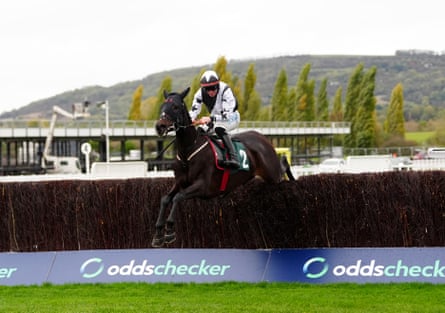 Bowensonfire ridden by Jack Kennedy on the way to winning the Novices’ Chase.